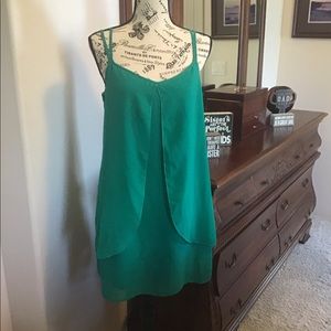 EUC Maurice's Teal Blue Sheath Dress With Lining